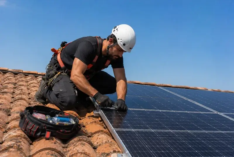 Maintenance et monitoring de panneaux solaires à Malras